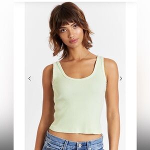Amo crop rib tank size S